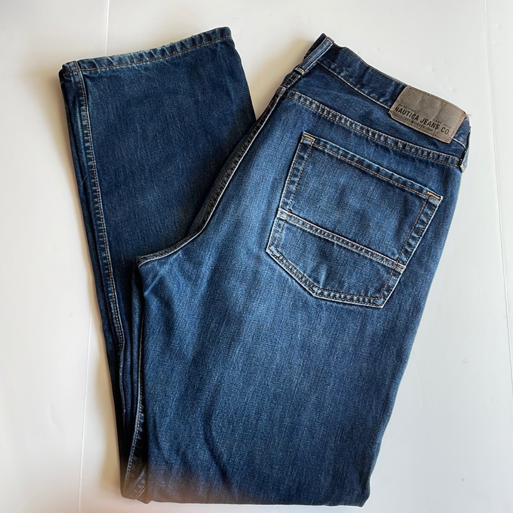 Nautica vintage classic fit 100% cotton “dad” jeans size 36 x 34